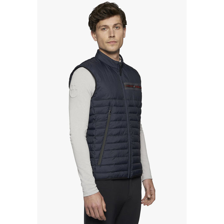Men’s CT Team Red Stripe Quilted Vest