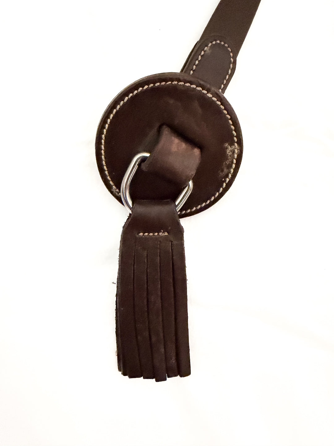 Leather Lead Line with Chain - 80"