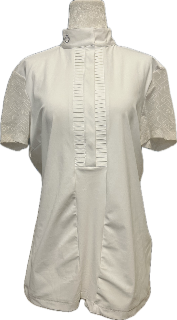 Cavalleria Toscana Pleated Jersey Competition Shirt- Women's XL- NEW!