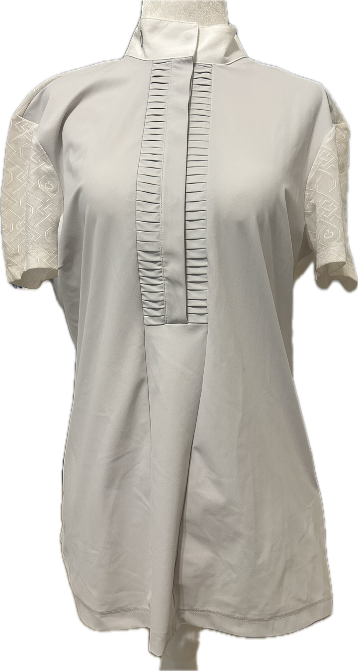 Cavalleria Toscana Pleated Jersey Competition Shirt- Women's XL- NEW!