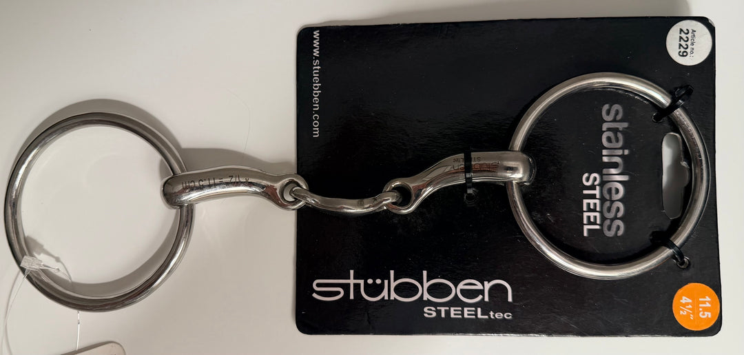 Stubben Anatomic Loose Ring Snaffle Bit - 4.5" - New!