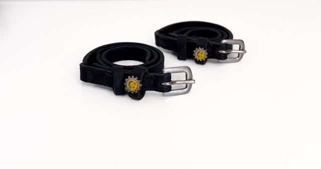 English leather spur straps - 16"