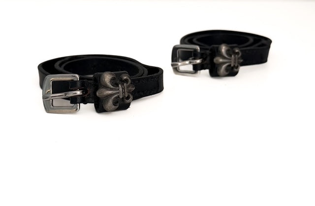 English leather spur straps - 18"
