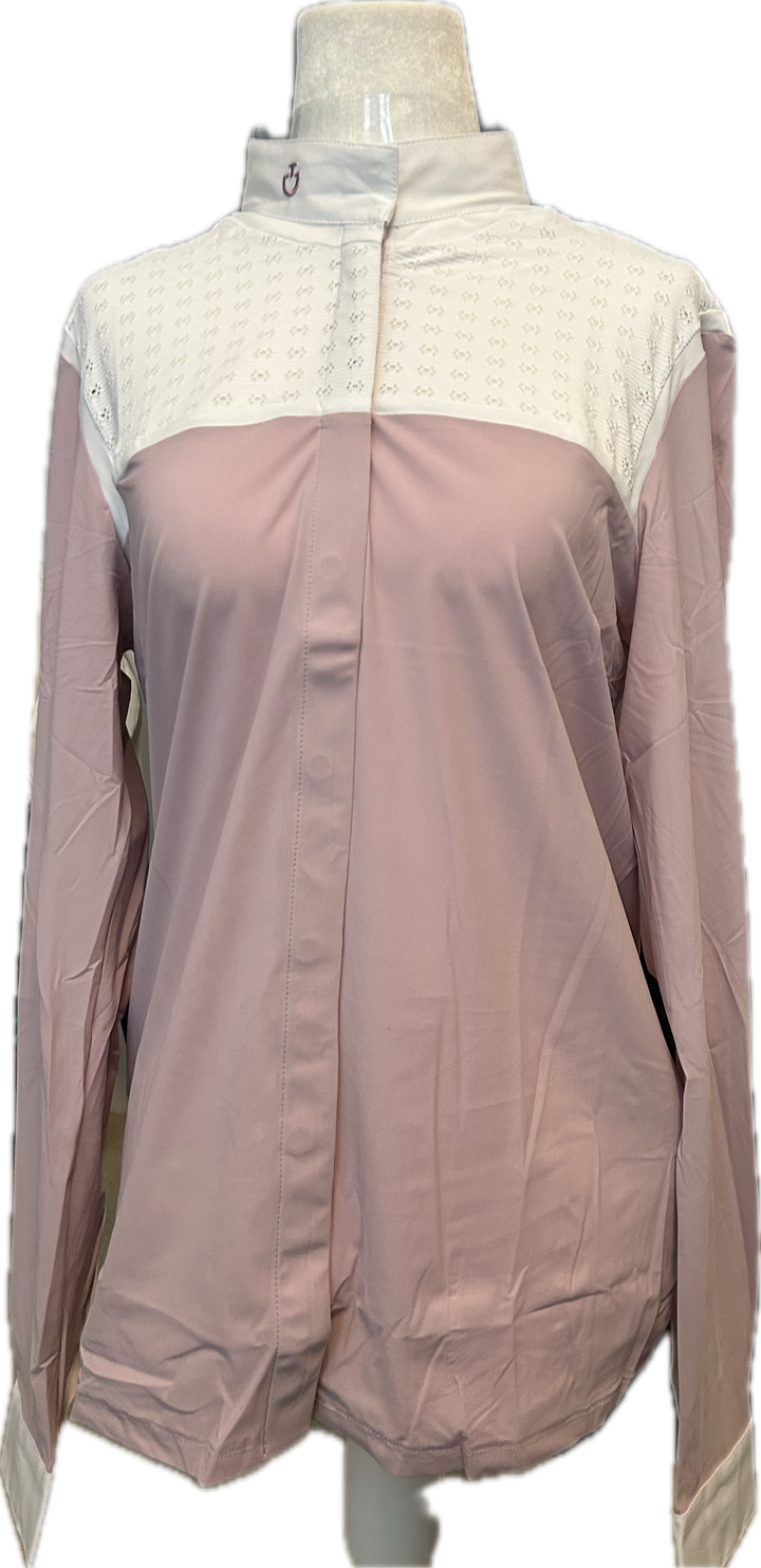 Cavalleria Toscana Lightweight Jersey Show Shirt- Women's XL- NEW!