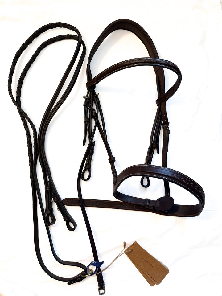 Dy´on Full US Hunter Collection bridle and 1/2 laced reins - New!