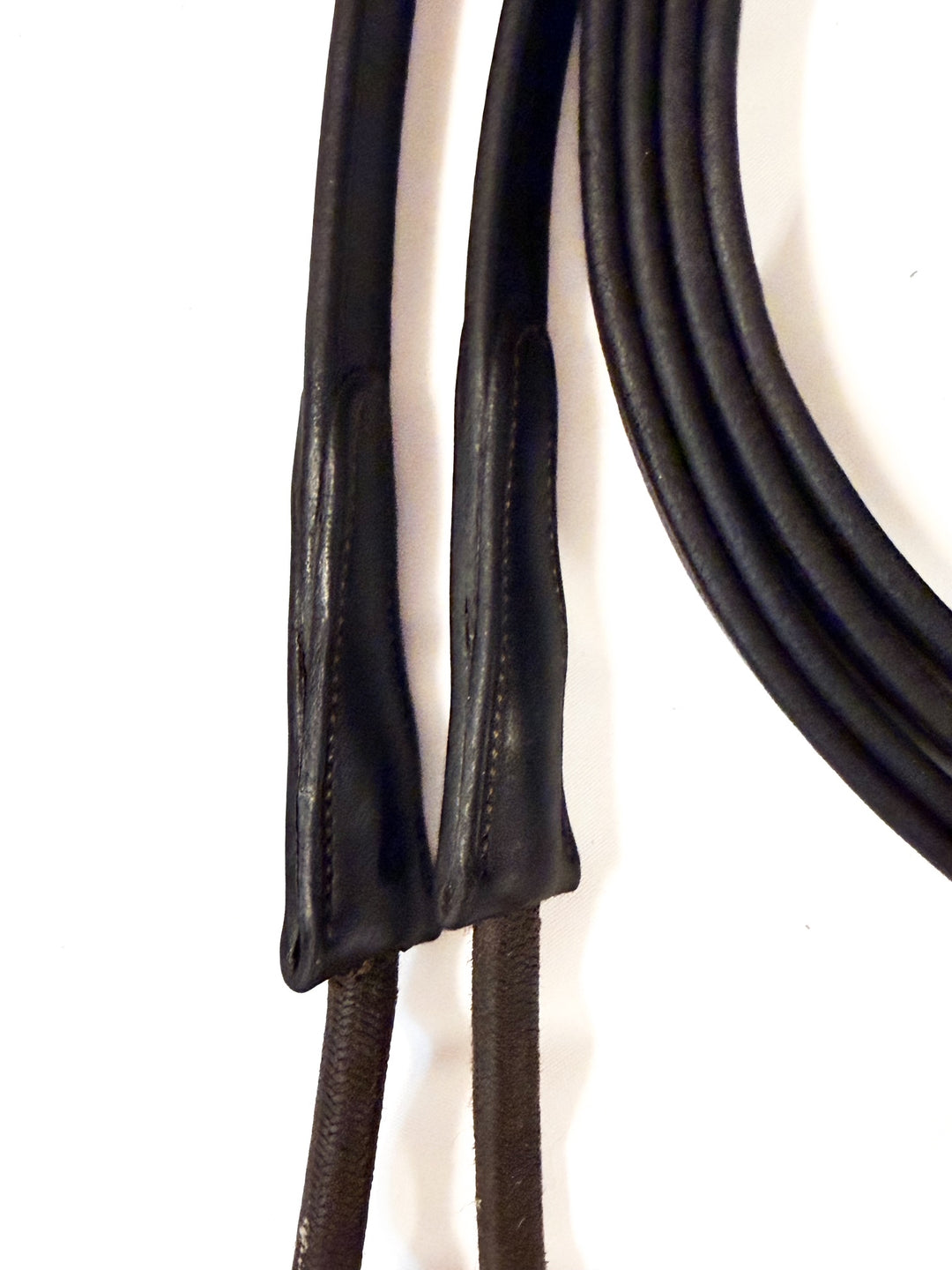 Dark Brown Leather Draw Reins - 88"