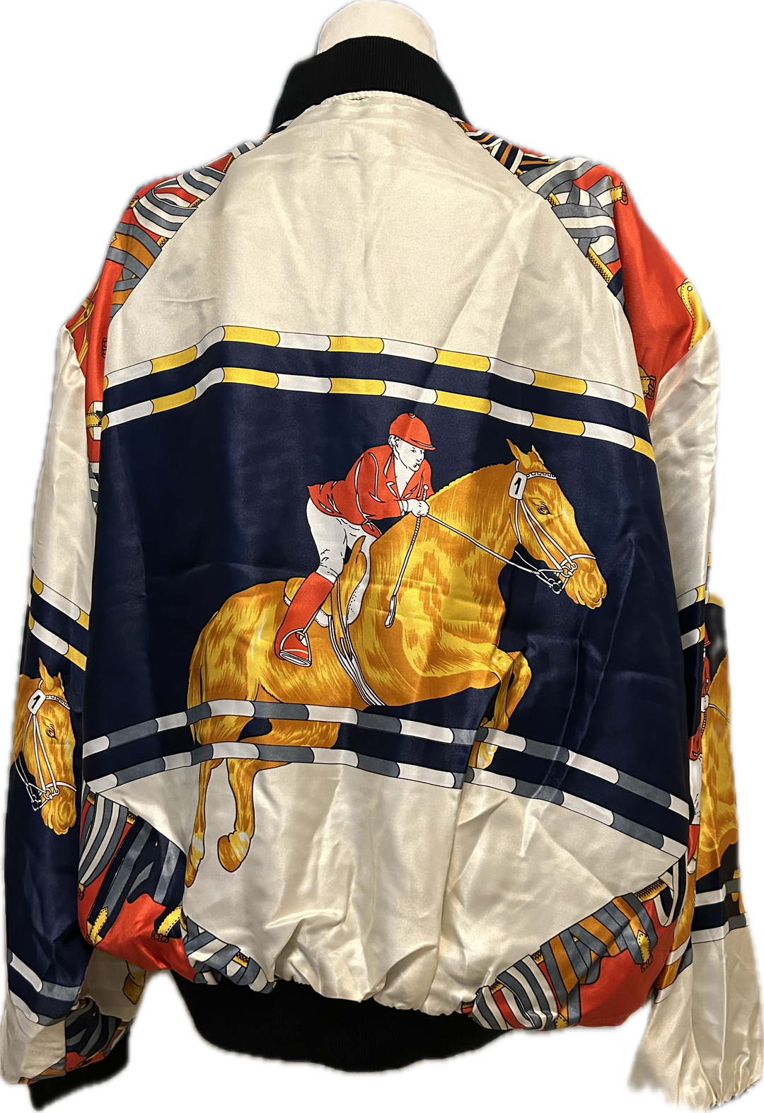 J&M Vintage Equestrian Bomber Jacket- Women's Large