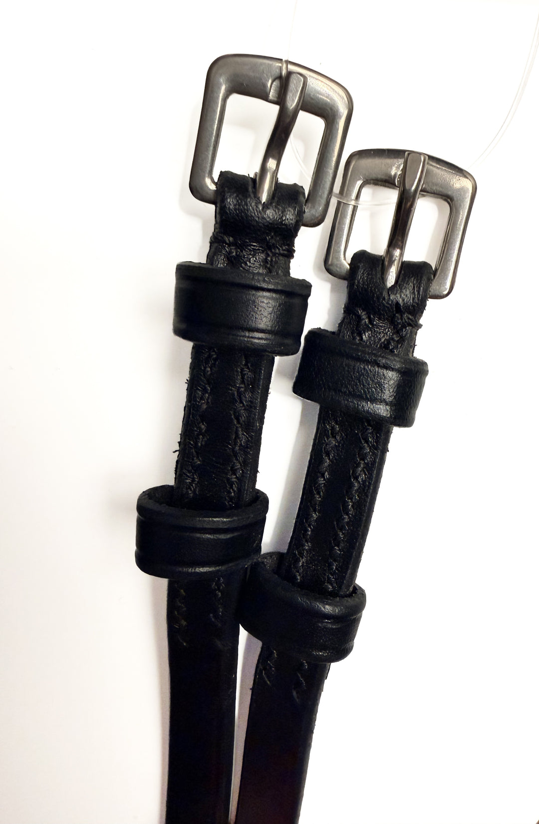 Black Leather Spur Straps - Child - New!