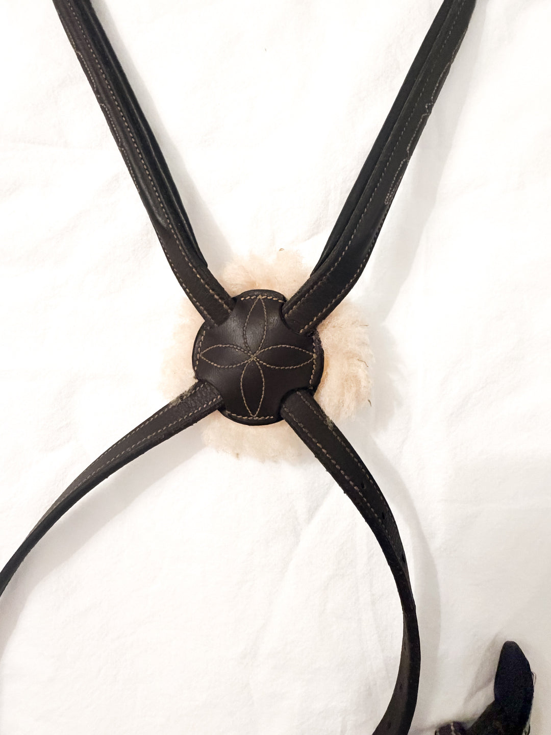DaVinci Fancy Stitched Raised Adjustable Figure-8 Noseband - Horse