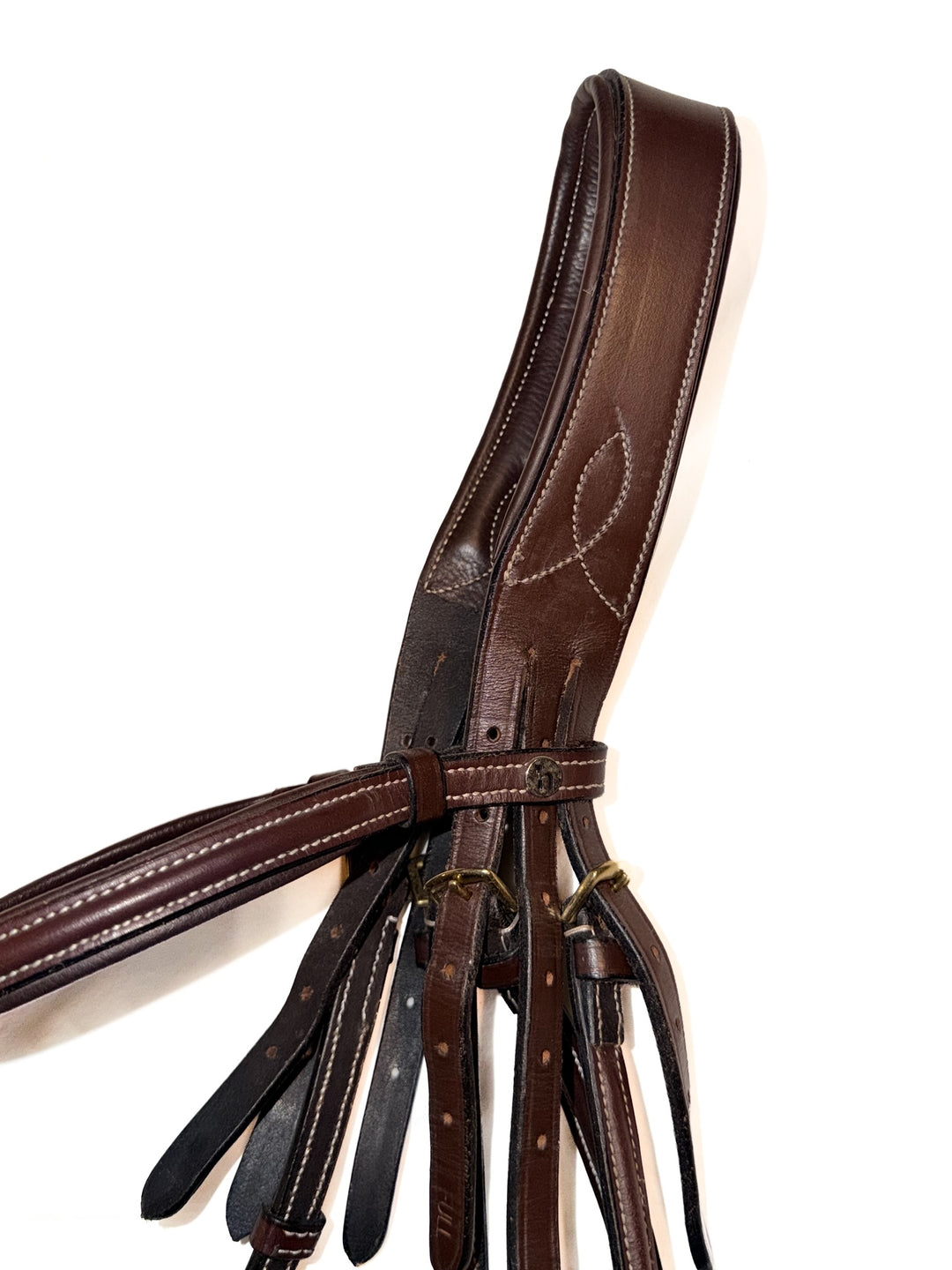 Horze Soft Padded Raised Band Bridle - Dark Brown - Full