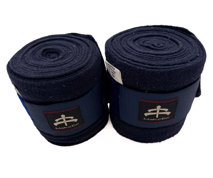 MakeBe Soft Fleece Horse Wraps - Navy - New!