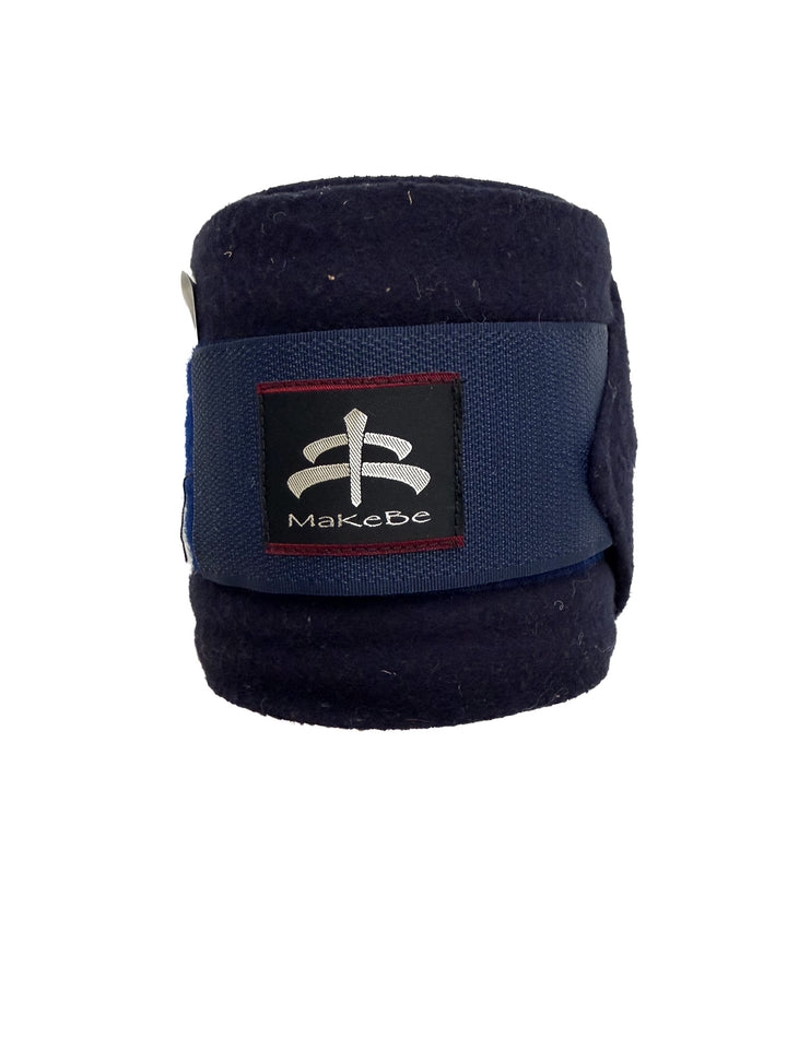 MakeBe Soft Fleece Horse Wraps - Navy - New!