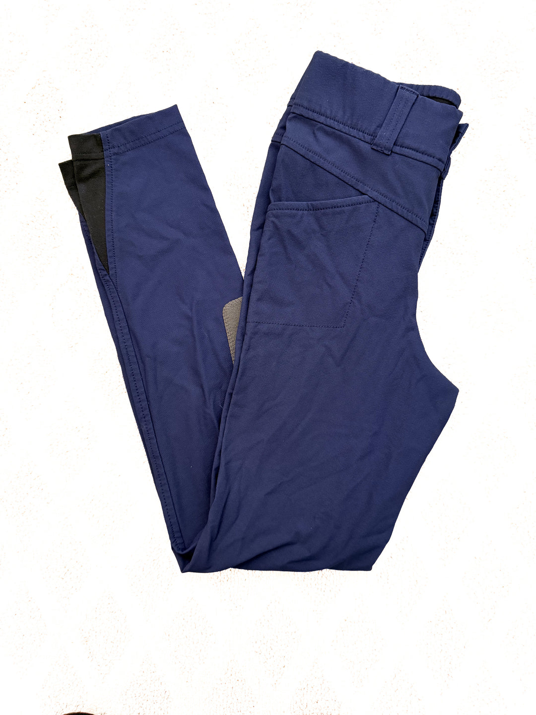 Kerrits Kids' Crossover Knee Patch Breeches - Navy - Child's Large