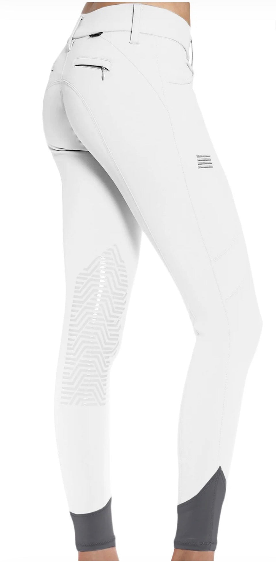 GhoDho Vela Essential Knee Patch Breech - White - Women's US 24 - New!