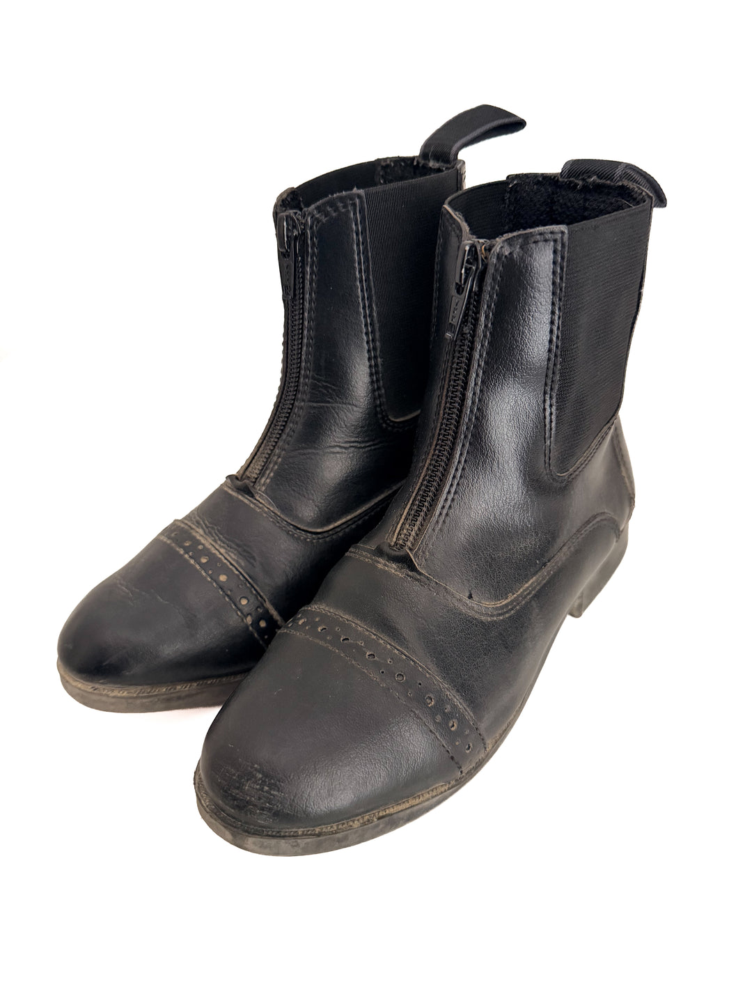 EquiStar Synthetic Zip Paddock Boots - Childs 1C