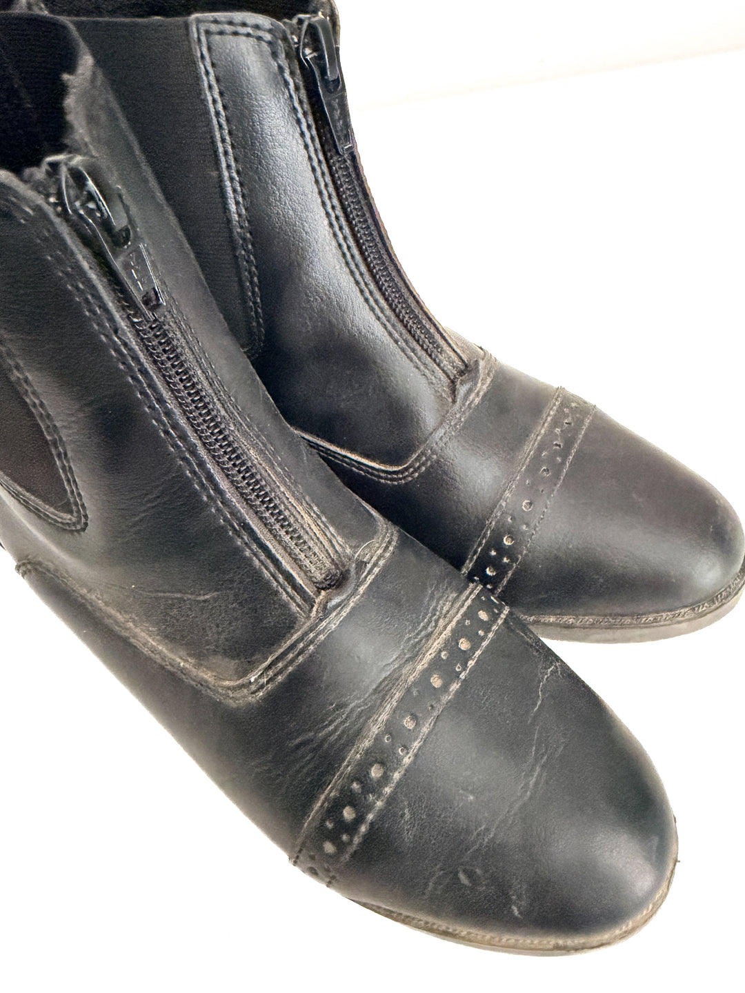 EquiStar Synthetic Zip Paddock Boots - Childs 1C