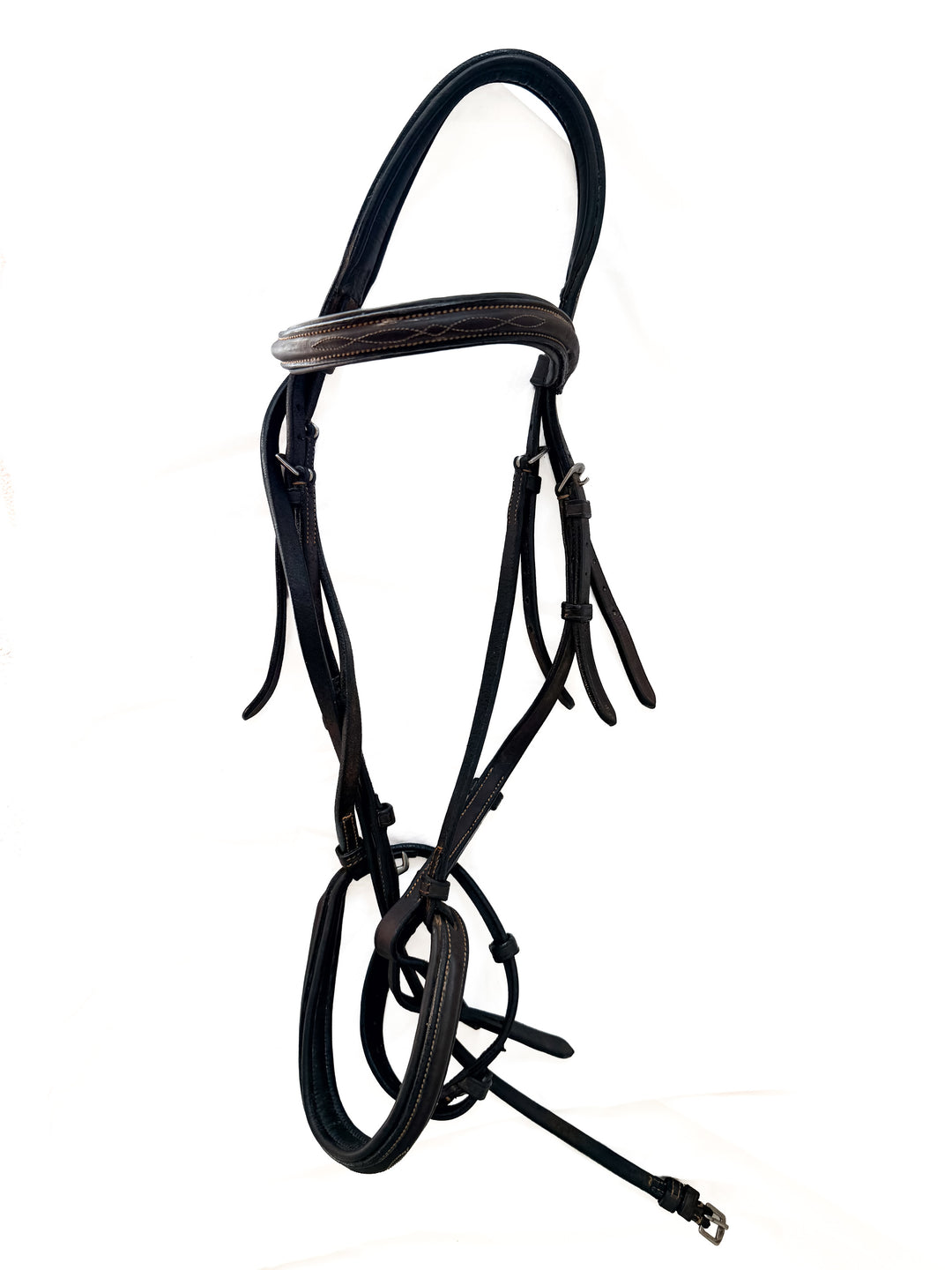 Ovation Classic Fancy Raised Comfort Cown Bridle - Brown - Size Full