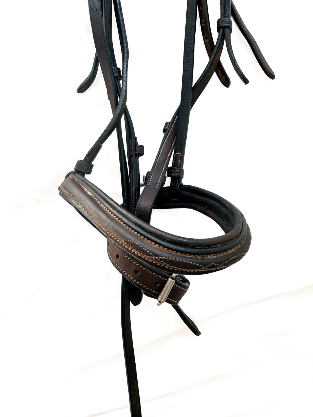 Ovation Classic Fancy Raised Comfort Cown Bridle - Brown - Size Full