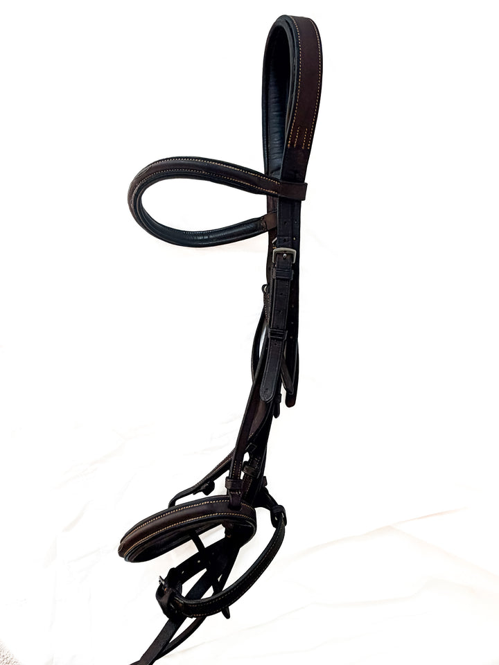 Ovation Classic Fancy Raised Comfort Cown Bridle - Brown - Size Full