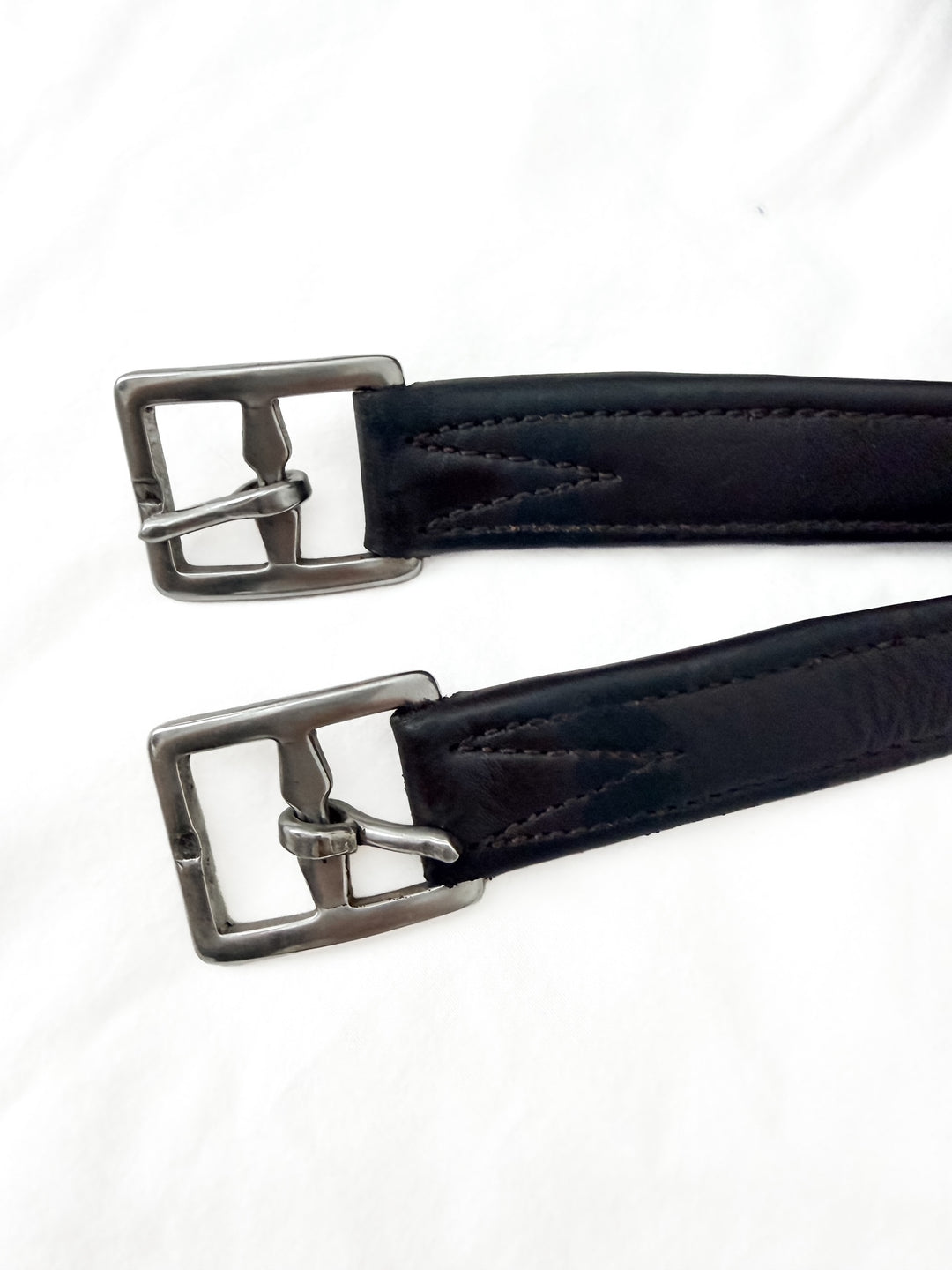 Passier Nylon Lined Soft Stirrup Leathers - Dark Brown - 43"