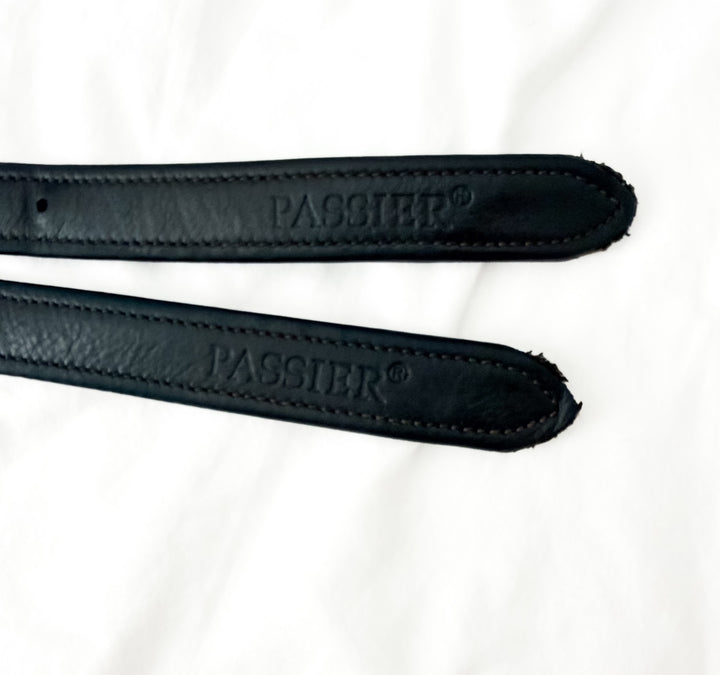 Passier Nylon Lined Soft Stirrup Leathers - Dark Brown - 43"