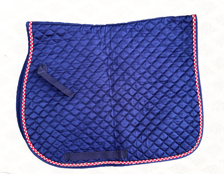 All Purpose Saddle Pad - Blue/Red - Size Full