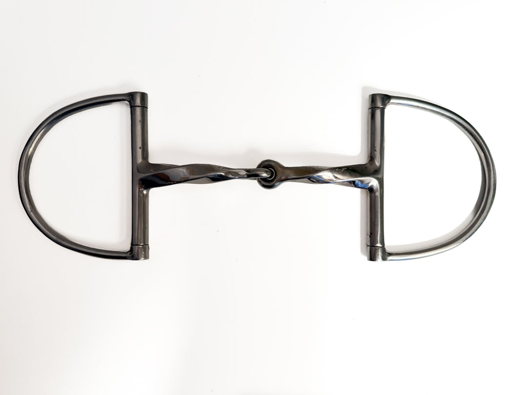 M. Toulouse Slow Twist Dee Ring Snaffle Bit - 5"