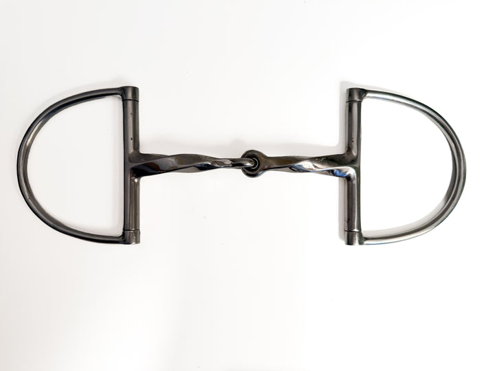 M. Toulouse Slow Twist Dee Ring Snaffle Bit - 5"