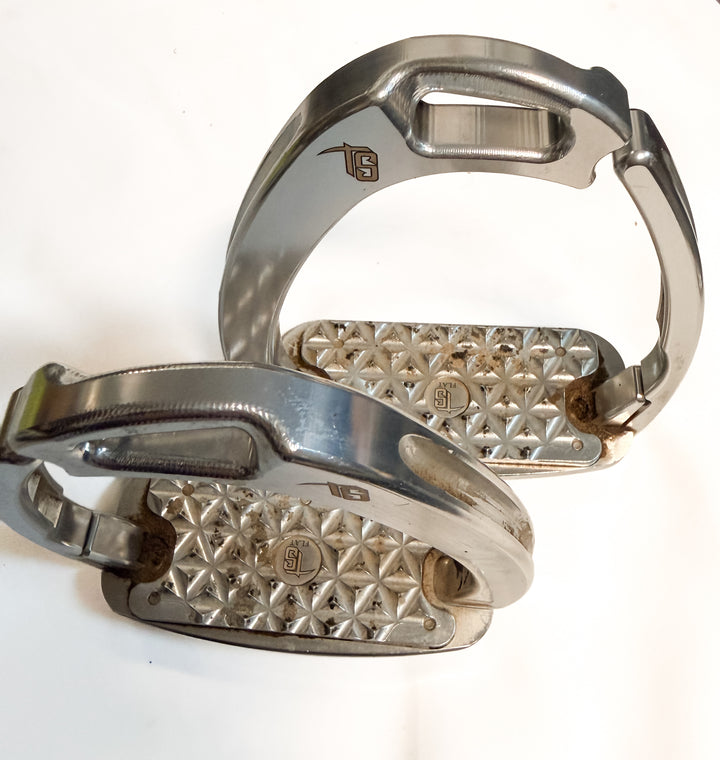 Tech Venice EVO Flat Safety Stirrups - Silver - Adult