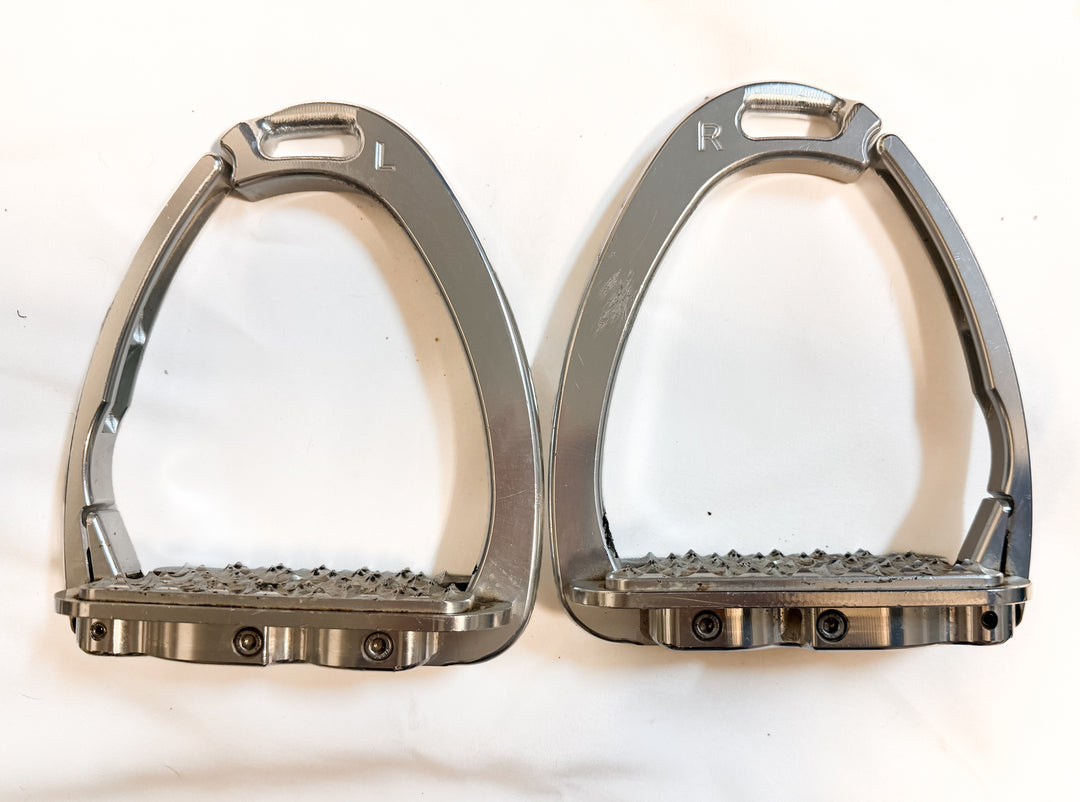 Tech Venice EVO Flat Safety Stirrups - Silver - Adult