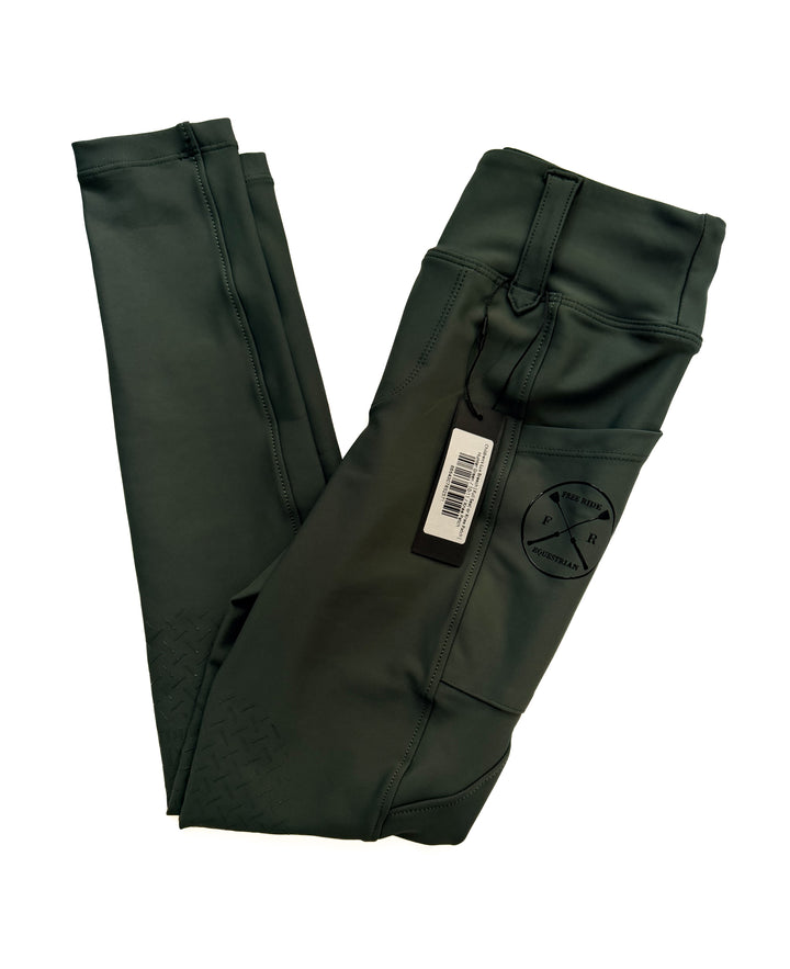 Free Ride Children's Lux Breeches - Hunter Green - Child's 10-11 - New!
