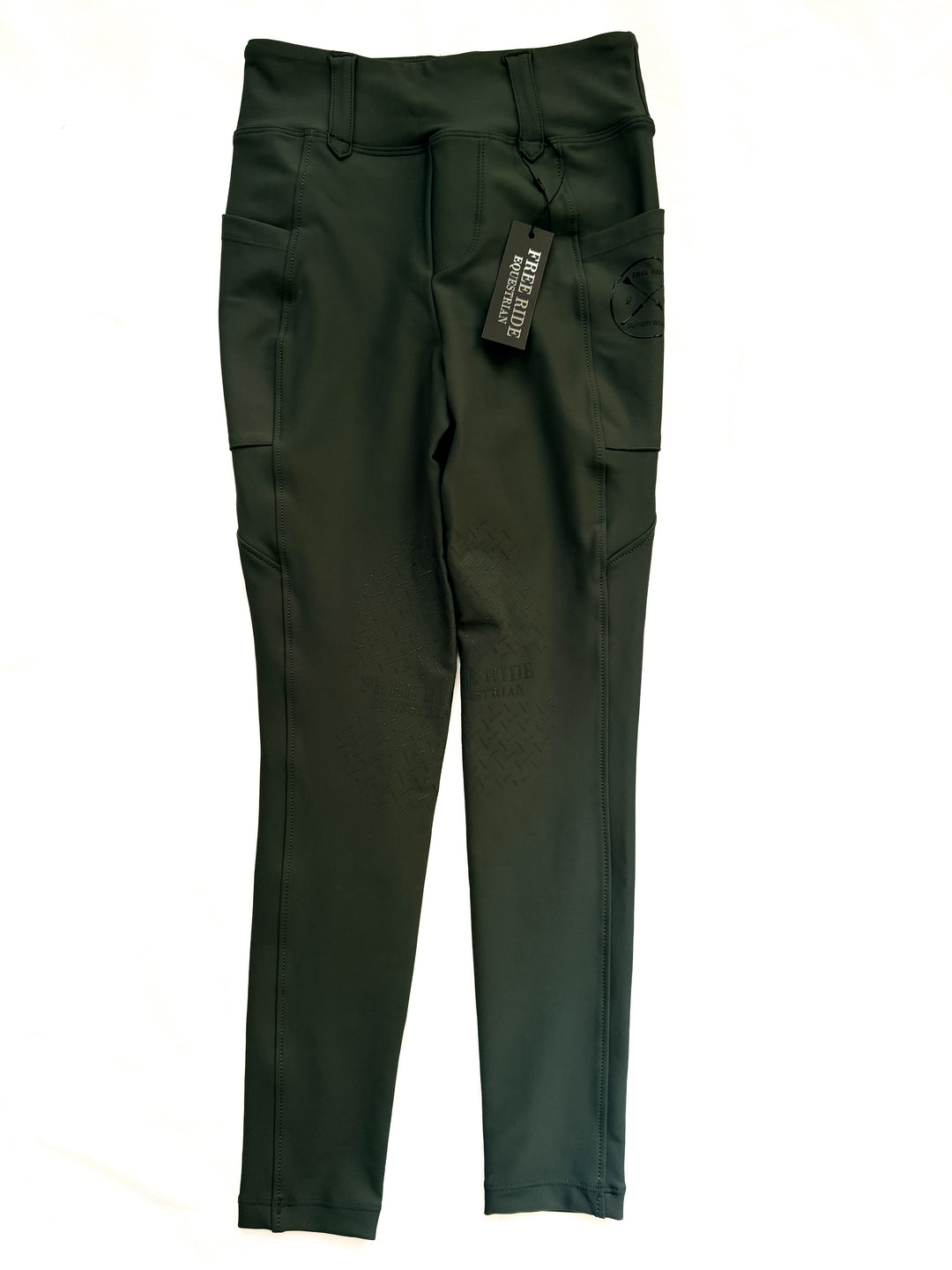 Free Ride Children's Lux Breeches - Hunter Green - Child's 10-11 - New!