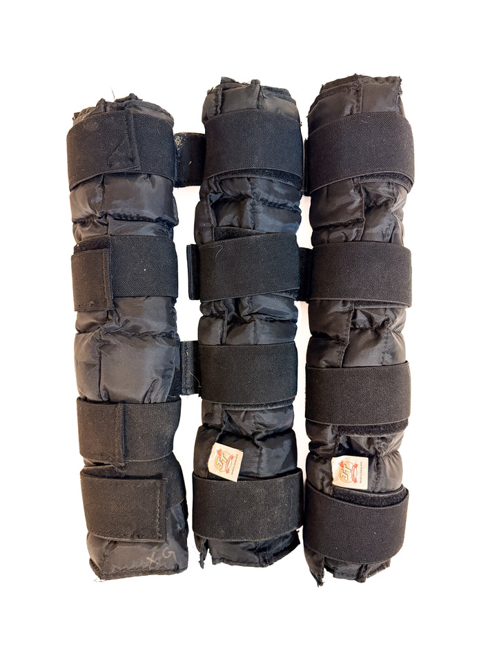 Tough1 Ice Horse Boot - Black - Set of 3