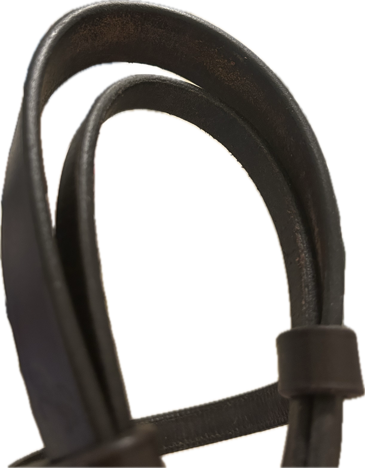 Bobby’s English Tack Plain Raised Havana Bridle - Pony