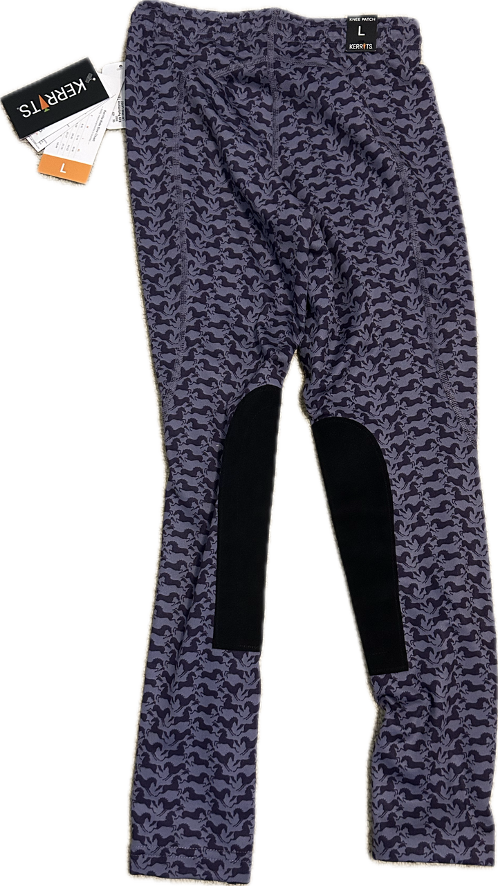 Kerrits Performance Knee Patch Tights- Children's Large - NEW!