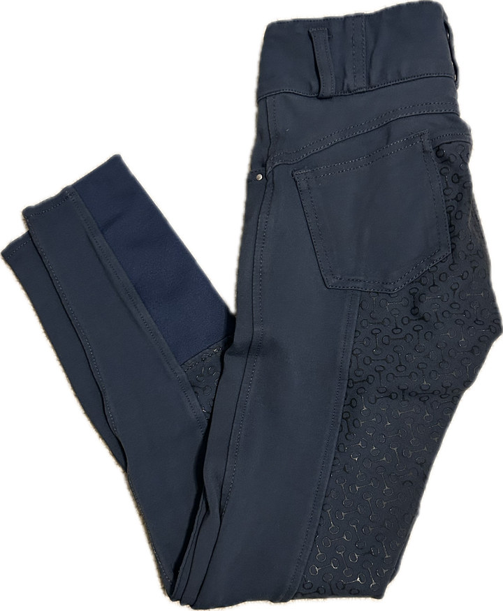Horze Youth Full Seat Silicone Bit-Print Breeches- Children's S