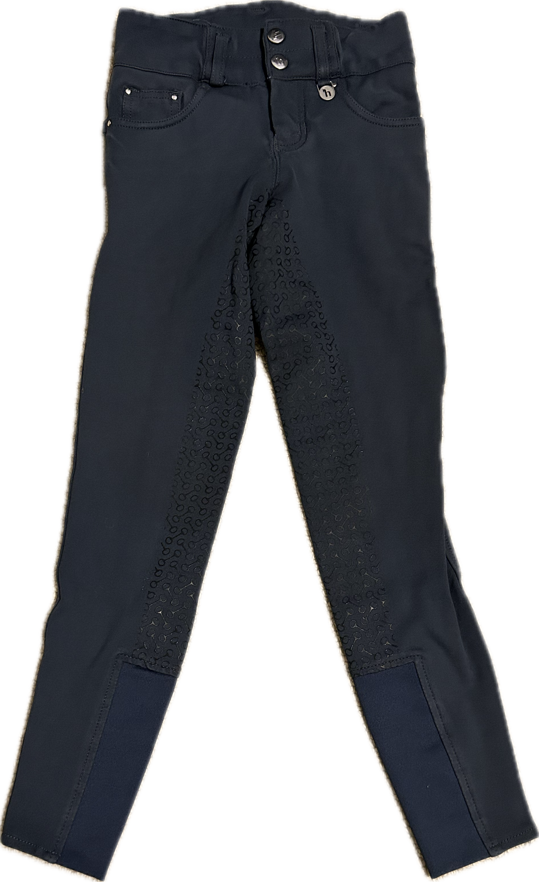 Horze Youth Full Seat Silicone Bit-Print Breeches- Children's S