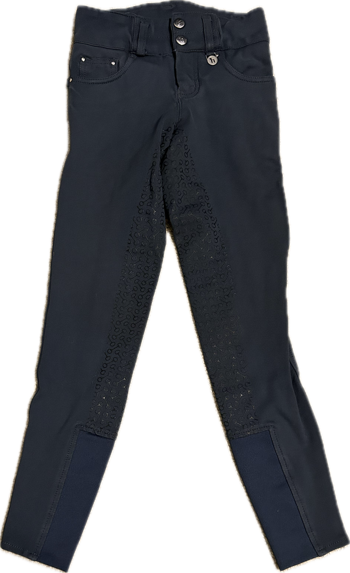 Horze Youth Full Seat Silicone Bit-Print Breeches- Children's S