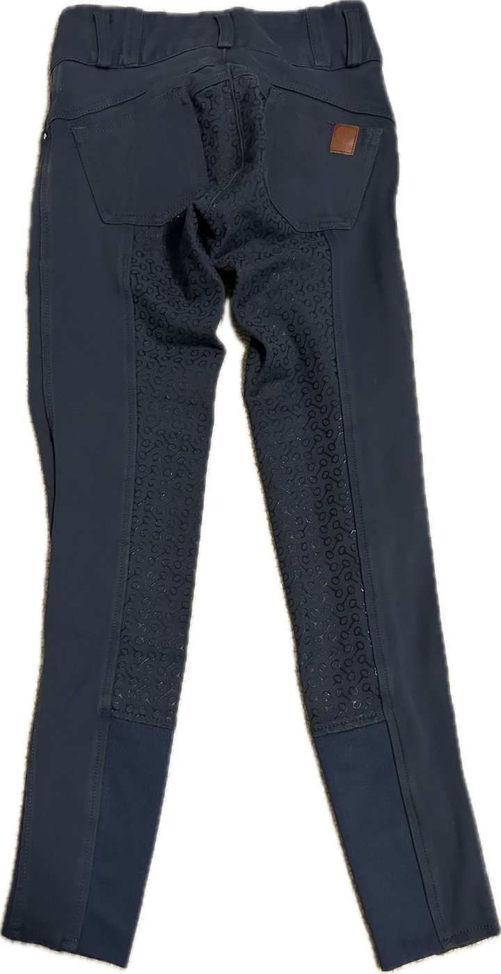 Horze Youth Full Seat Silicone Bit-Print Breeches- Children's S