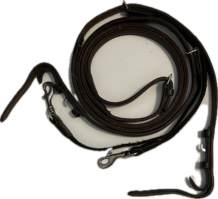 Full Rubber Balanced Support Reins- Small Pony(48")