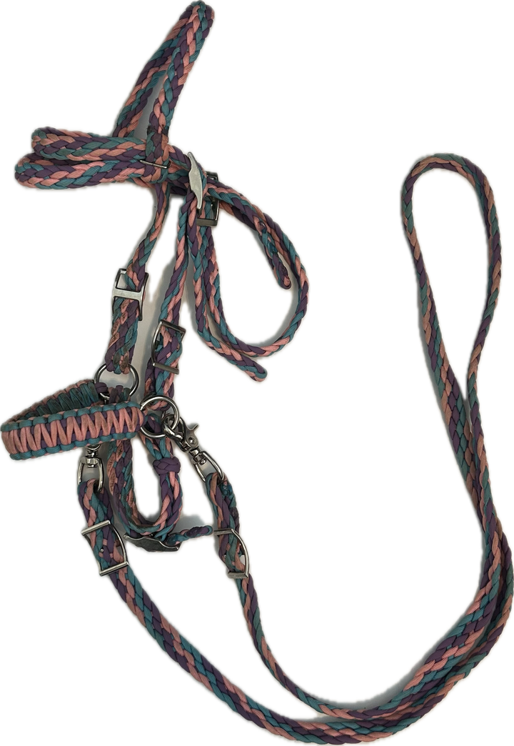 Bitless Braided Rope Bridle- Pony