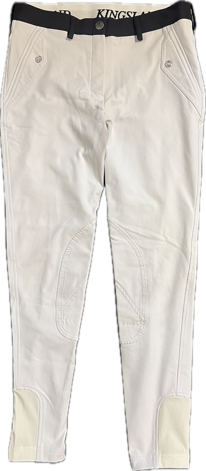 Kingsland Knee Patch Riding Breeches White - Women's - EU 34 - US 2-4