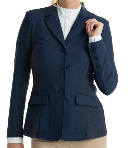 Hannah Childs Midnight Classica Mesh Coat- Women's Large - New!