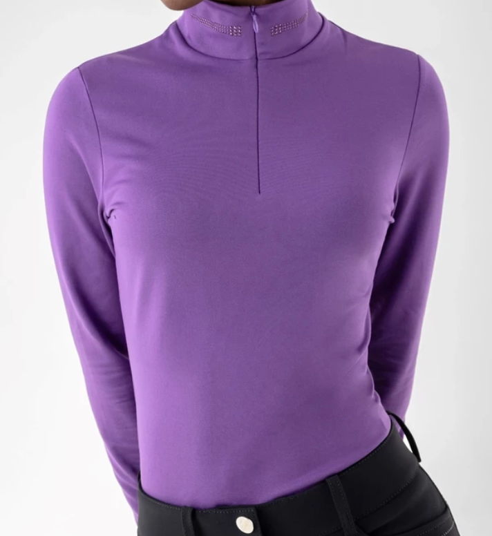 second skin gear Equiline Women's Second Skin Shirt - Patrician Purple