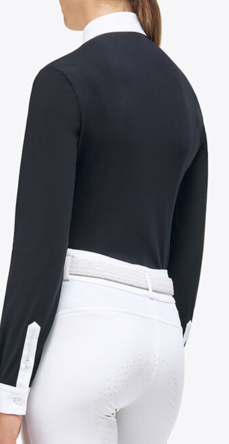 Cavalleria Toscana Poplin Show Shirt-Women's Large- NEW!