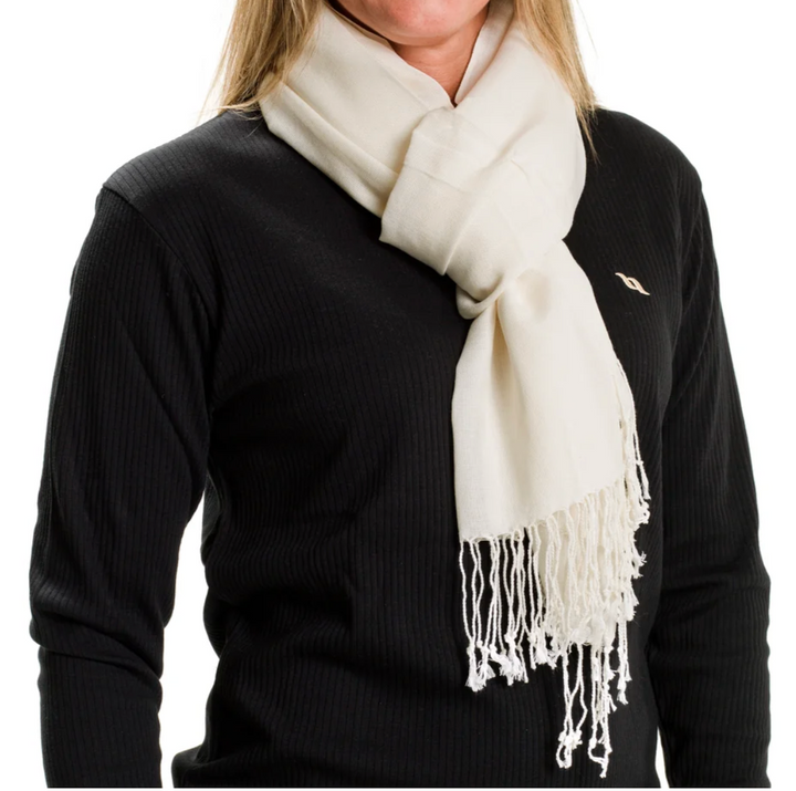 Back on Track Women's Scarf - Beige - New!