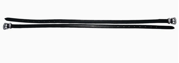 Henri De Rivel Leather Spur Strap with Diamond Buckle 18" - New!