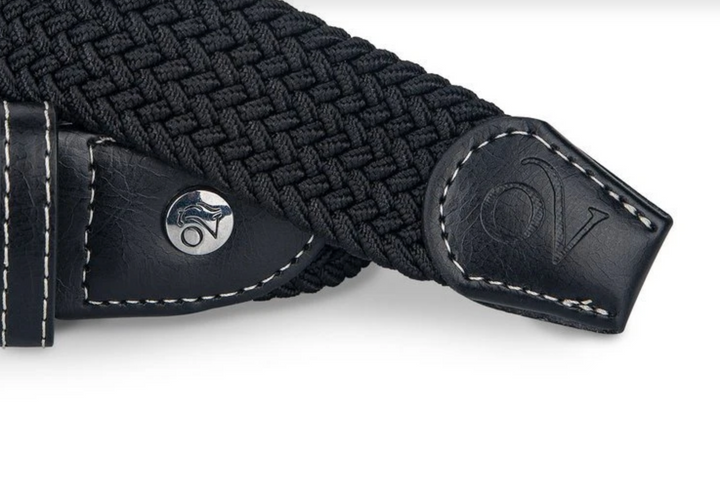Ovation Braided Stretch Belt - Black - Large - New!