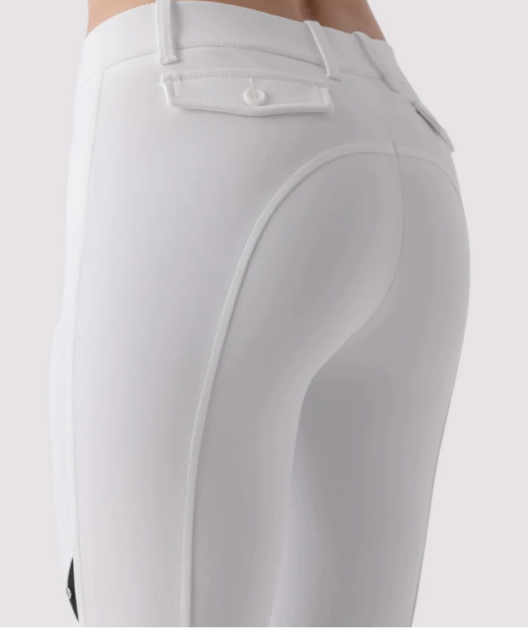 Equiline Ladies Atirk B Move Breeches - White - IT 46 (US 30) - New!