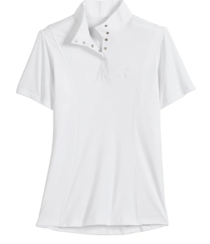 Riding Sport Ladies’ Essential Short Sleeve Show Shirt - White - Women's S - New!